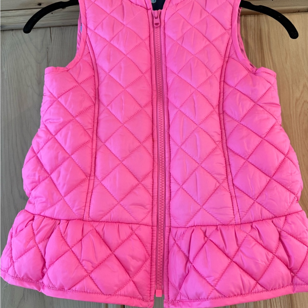 Lilly Pulitzer Reversible Bright Pink Quilted Vest